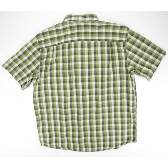 Carhartt Button Down Green Earth Tones Plaid Relaxed Fit Shirt Mens Large L - Picture 3 of 4